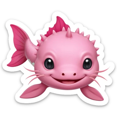 cute axolotl sticker