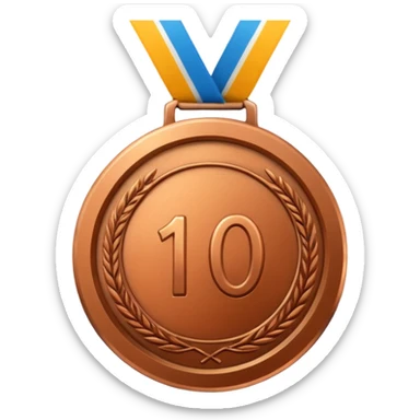 a medal "level 1"for game application, the user will get when he win his first 100 points..
 sticker