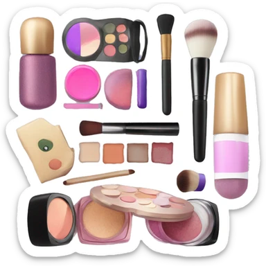 aesthetic makeup products sticker