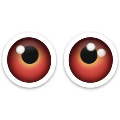 High red eyes sticker