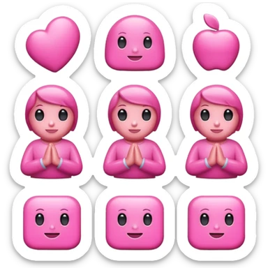 Figurinhas rosas sticker