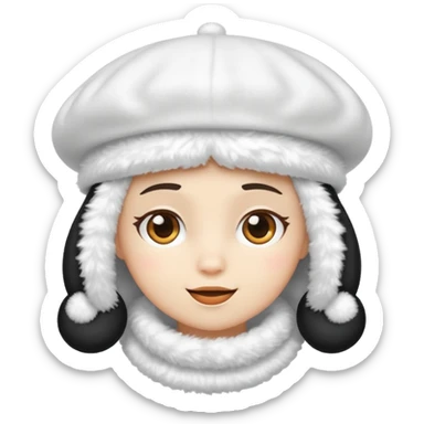 snow beret sticker