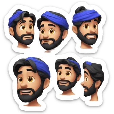 Genio de aladdin 3D Pixar Style sticker