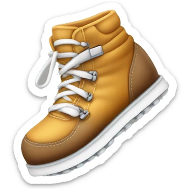 une chaussure avec un smatphone dessus sticker