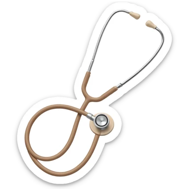cute brown beige stethoscope aesthetic sticker