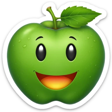 emoji green posion frutiger aero sticker
