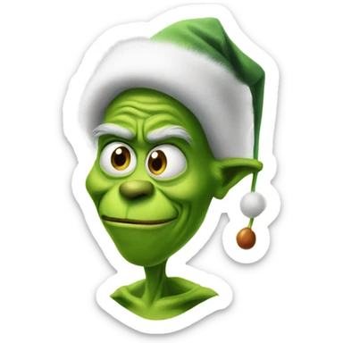 Knee surgery grinch  sticker