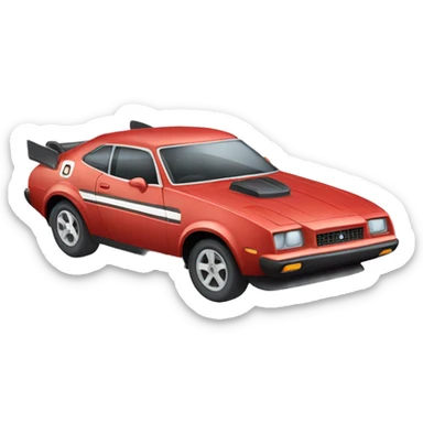 Coche deportivo volador sticker