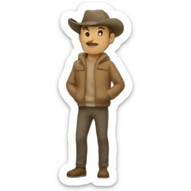 Homme qui recherche sticker
