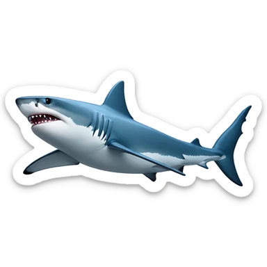 A shark wearing Nike pros and air force 1s sticker