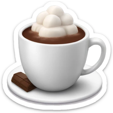 hot chocolate sticker