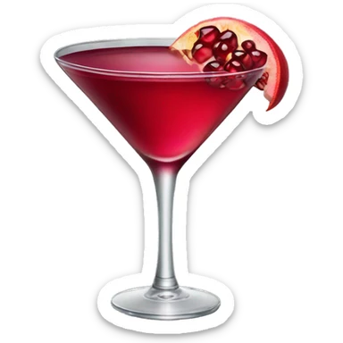 pomegranate martini sticker