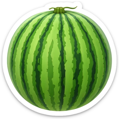 one watermelon sticker