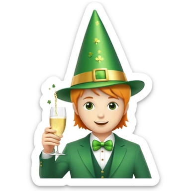Happy st Patrick’s day dinner date  sticker