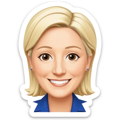 peut tu creer un emoji marine lepen sticker