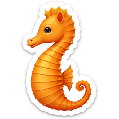 Create a seahorse emoji sticker
