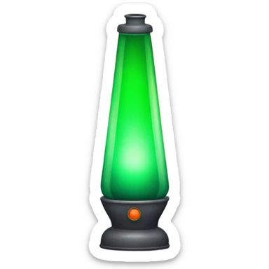 green lava lamp retro  sticker