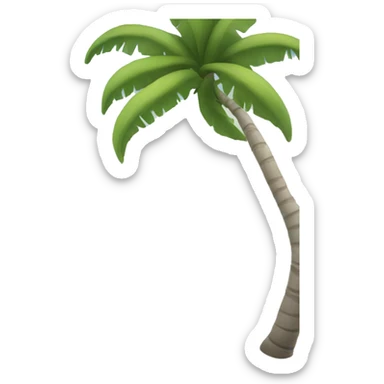 White sandy beach sticker