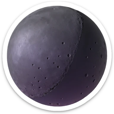 planet Mercury with craters sticker