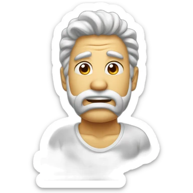 émoji gros cerveau sur visage sticker