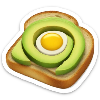 Avocado toast sticker