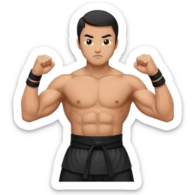 Kung fu sticker