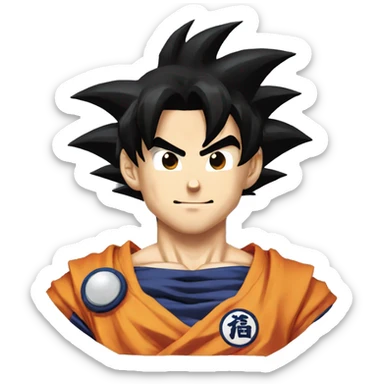Goku from dragon ball z sticker
