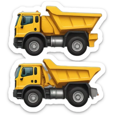 dump truck with bridgestone tyres sticker