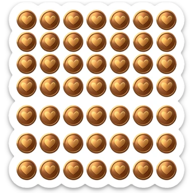 100 mon bronze sticker