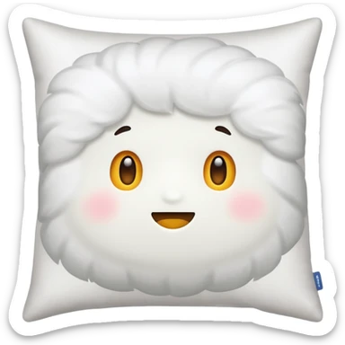 pillow wihout face sticker