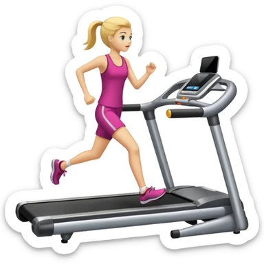 A treadmill sticker