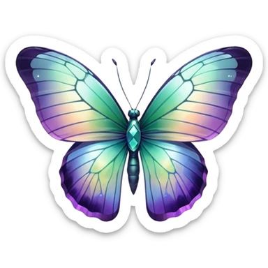 Fluorite butterfly sticker