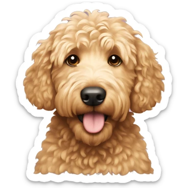 Golden doodle sticker