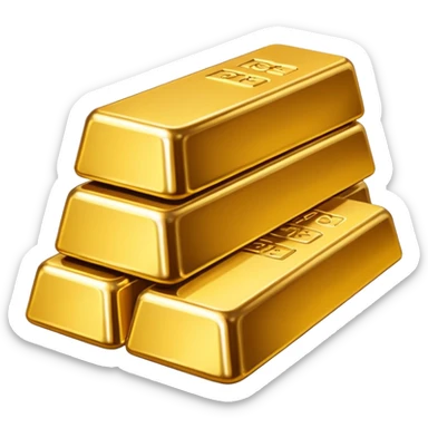 Tons of gold bars sticker