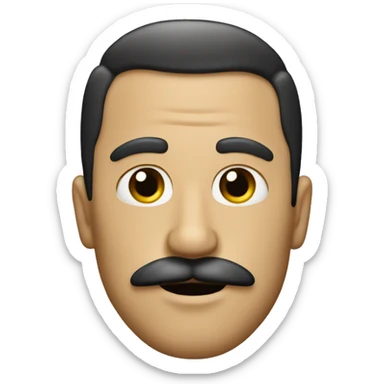 Hombre con bigote  sticker