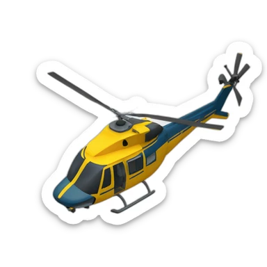 helicopter montaine rescue sticker