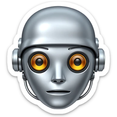 ai robo head sticker