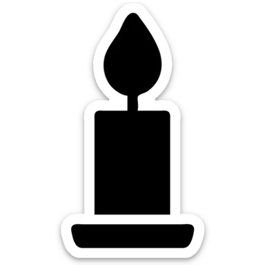 A simple candle sticker
