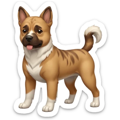 Presse Canario dog playful pose sticker