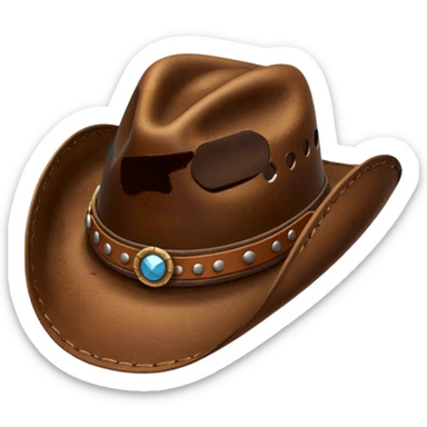 Cowboy hat  emoji style just the hat sticker