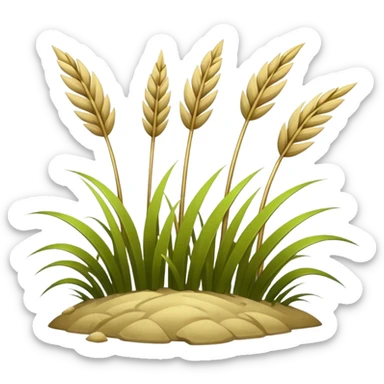 Khaki Grass sticker