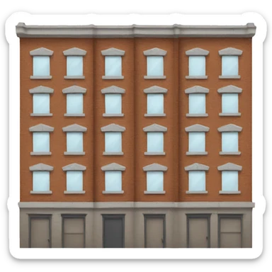 Broken bronx building sticker