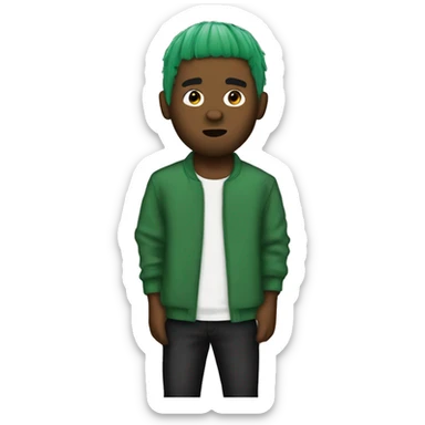 Green hair frank ocean  sticker