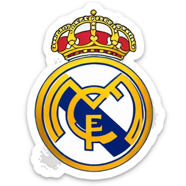 real madrid escudo  sticker