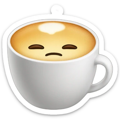 sad latte sticker