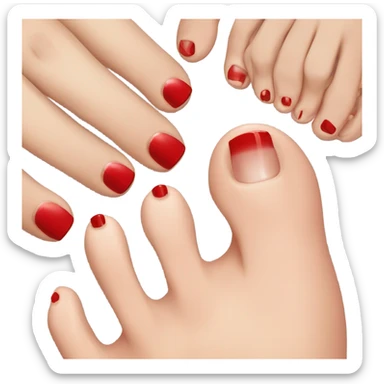 Toe nails sticker