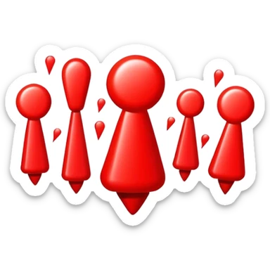 Red Exclamation points sticker