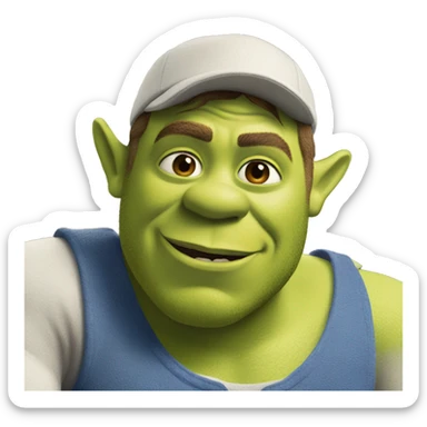 Shrek on cruise ship sticker