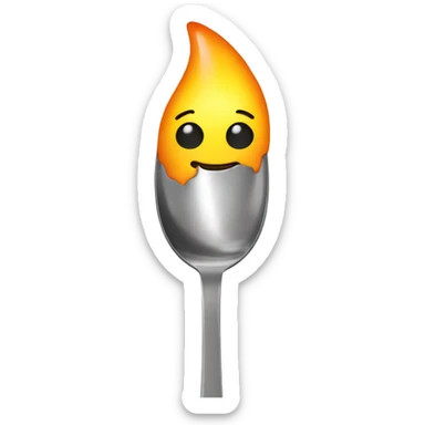 spoon over lighter sticker