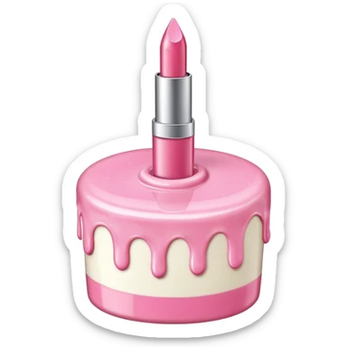 Birthday cake lipgloss  sticker